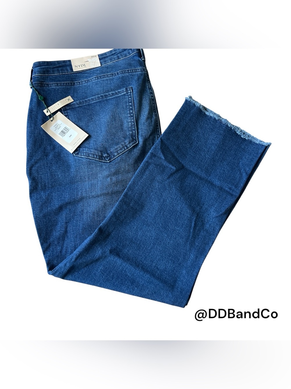 NYDJ High Rise, Slim Fit, Bootcut Leg, Ankle Length with a Frayed Hem